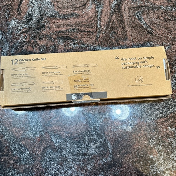 NIB Carote 12 piece kitchen knife set- multicolored - Picture 4 of 8